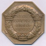 Svédország 1957. "Svéd Akadémiai Sportszövetség / Úszás" egyoldalas bronz díjérem, "SPORRONG&CO" gyártói jelzéssel...