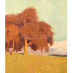 Pólya Tibor (1886-1937): Utazások a sárga postakocsin (cím nélkül). Olaj, vászon, jelzett, javított...