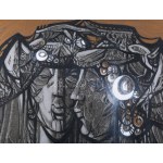 Xantus Gyula (1919-1993): Önvizsgálat, 1981. Olaj, farost. Jelzett. Hátoldalán Xantus Gyula autográf feliratával...