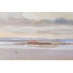 Volbrecht, Ernst (1877-1964), német festő/German painter: Hajó a tengeren. Pasztell, papír, jelzett...