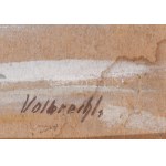Volbrecht, Ernst (1877-1964), német festő/German painter: Hajó a tengeren. Pasztell, papír, jelzett...