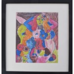 Csepeli Németh Miklós (1934-2012): Női aktok. Akvarell, ceruza, papír, jelzett. Üvegezett fakeretben. 29x19...