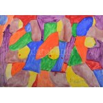Csepeli Németh Miklós (1934-2012): Társaság, 1999. Akvarell, papír, jelezve jobbra lent. 41x59 cm...