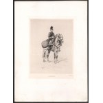 Jean-Baptiste Édouard Detaille (1848-1912): A trombitás. Rézkarc, papír, jelzett a karcon. Az 1884...