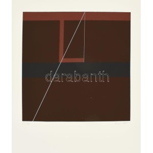 Konok Tamás (1930-2020): Dinamikus struktúrák, 1991. Szitanyomat, papír, jelzett, számozott (22/40). 28×28 cm ...