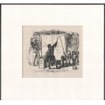 Max Slevogt (1868-1932): Der Bildermann, litográfia, papír, paszpartuban, jelzés nélkül...