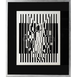 Vasarely Victor (1908-1997): CALCIS, 1956-59. Heliogravűr, papír. Neuchatel, Éditions du Griffon kiadása...