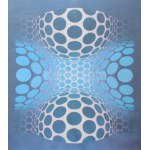 Vasarely Victor (1908-1997): P 1192 OGNALL (Op-art kompozíció). Ofszet, papír, jelzett a nyomaton...