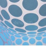 Vasarely Victor (1908-1997): P 1192 OGNALL (Op-art kompozíció). Ofszet, papír, jelzett a nyomaton...