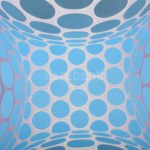Vasarely Victor (1908-1997): P 1192 OGNALL (Op-art kompozíció). Ofszet, papír, jelzett a nyomaton...