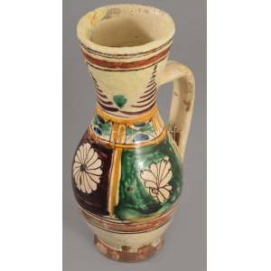 Bokály. Székelyföld, 19. sz., restaurált, sérüléssel, m: 23 cm
