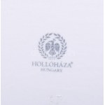 Hollóházi Jurcsák László által tervezett mintával díszített falióra, certifikáttal, eredeti dobozában, hibátlan...
