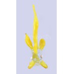Murano art aranyhal figura, részben színezett üveg, jelzés nélkül, hibátlan, m: 10 cm