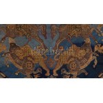 Bahram Gur vadászata. cca 1898, német vagy francia, szászánida selyemszöveg fémszállal hímzett modern másolata...