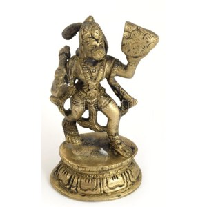 Hanumán. Bronz, Kína, 20. sz. első fele, jelzés nélkül, hibátlan, m: 10 cm /// ...