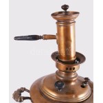 Réz szamovár. Lomov Gyár, Tula, 19. sz. utolsó harmada, jelzett, kis sérüléssel, horpadással, m: 56 cm //...