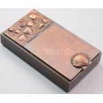 Iparművészeti Vállalat, Kótai József (1940-): Cigarettatárca. Jelzés nélkül, 19x11 cm, proveniencia...