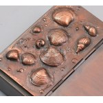 Iparművészeti Vállalat, Kótai József (1940-): Cigarettatárca. Jelzés nélkül, 19x11 cm, proveniencia...