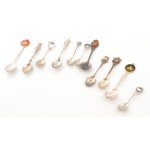 11 db emlékkanál, fém.