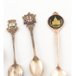 11 db emlékkanál, fém.