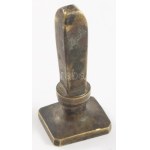 Pecsétnyomó karddal és serleg ábrázolással XIX. sz. eleje 2 cm