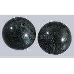 2 darab jáde golyó, hibátlan, d: 4 cm