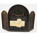 Szabolcs Péter (1942-): Erdély dicsősége. Három táblás bronz plasztika, Jelzett, zsűrizett, 23x29 cm //...
