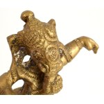 Táncoló Ganésa. Bronz, Kína, 20. sz. első fele, jelzés nélkül, hibátlan, m: 8,5 cm