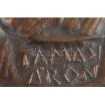 Hunyadi László (1933): Tamási Áron. Bronz kisplasztika. Jelzett 26x20 cm