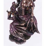 Veronese Design Sárkányölő Szent György. Bronz bevonatú gyanta, jelzett, m: 26,5 cm
