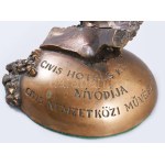 Győrfi Sándor (1951-): Civis Hotels Nívódíj. Bronz, 24x20 cm, jelzett.