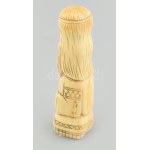 Jelzés nélkül: Bálvány szobor. Faragott csont. m: 12,5 cm