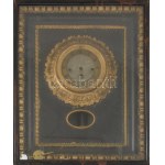 Keretóra XIX. sz. ingajáratos, negyedütős szerkezet, Működik, de mutatók hiányoznak, felzúzó kulccsal...