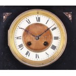 cca 1890-1900 Francia márvány óra, kulcs nélkül, 40x38 cm /// KIZÁRÓLAG SZEMÉLYES ÁTVÉTEL, NEM POSTÁZZUK! ...