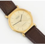 Orient karóra, kvarc, bőr szíjjal, karccal, számlap d: 26 mm