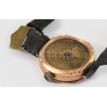 Arany (Au) tokos karóra, 14k, számlap nélkül, hiányos, jelzett, d: 2 cm, bruttó 9,7g