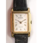 Doxa aranyozott női karóra, szervizelendő, kopással, 2,5x1,8 cm