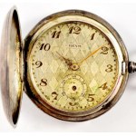 Reym ezüst (Ag) tokos zsebóra, hiányos, d: 4,5 cm, bruttó 61g