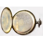 Reym ezüst (Ag) tokos zsebóra, hiányos, d: 4,5 cm, bruttó 61g