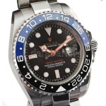 Rolex GMT Master II "Batman" replika karóra, fém szíjjal, automata, működik, d: 4 cm