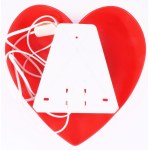 Ikea szív alakú falilámpa, jelzett, jó állapotban, 30x28 cm