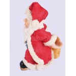 Mikulás üvegtartó. Műanyag., hibátlan, m: 17 cm