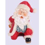 Mikulás üvegtartó. Műanyag., hibátlan, m: 17 cm