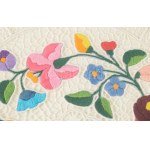 Kalocsai hímzett terítő, d: 30 cm