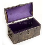 Vaslemez díszdoboz, 17x9 cm