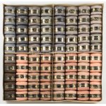 cca 1940 Selyemfényű Tömőpamut 80 gombolyag, dobozában.