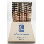 cca 1940 Selyemfényű Tömőpamut 80 gombolyag, dobozában.