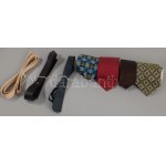 Doboznyi nyakkendő, közte bőr darabokkal.