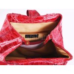 Vera Pelle bordó bőr táska, 30x36 cm