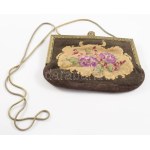 Antik színházi táska, belül kopott, 11x15 cm